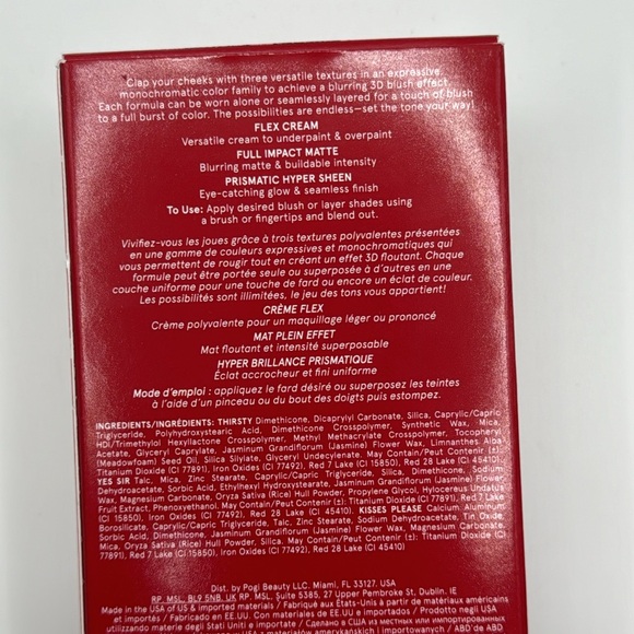 O/S Cheek Clapper 3D Blush Trio. - Picture 3 of 6